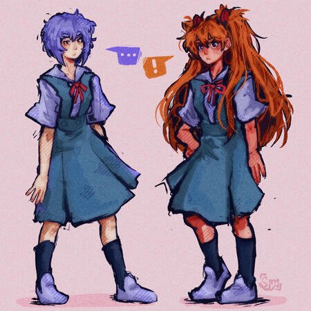 Rei and Asuka